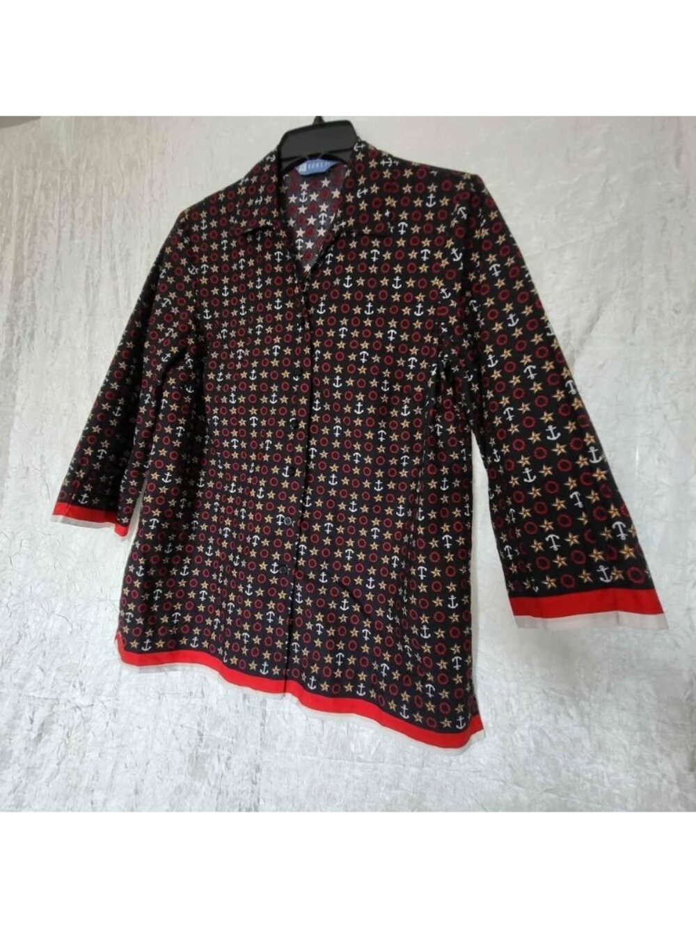 KORET - Naurical Button Down Shirt Women's Sz M BUNDLE & SAVE 30%